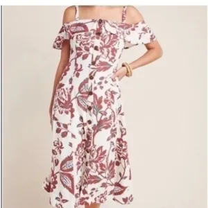 Anthropologie Oahu Linen Summer Dress
