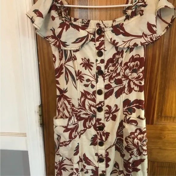 Anthropologie Oahu Linen Summer Dress