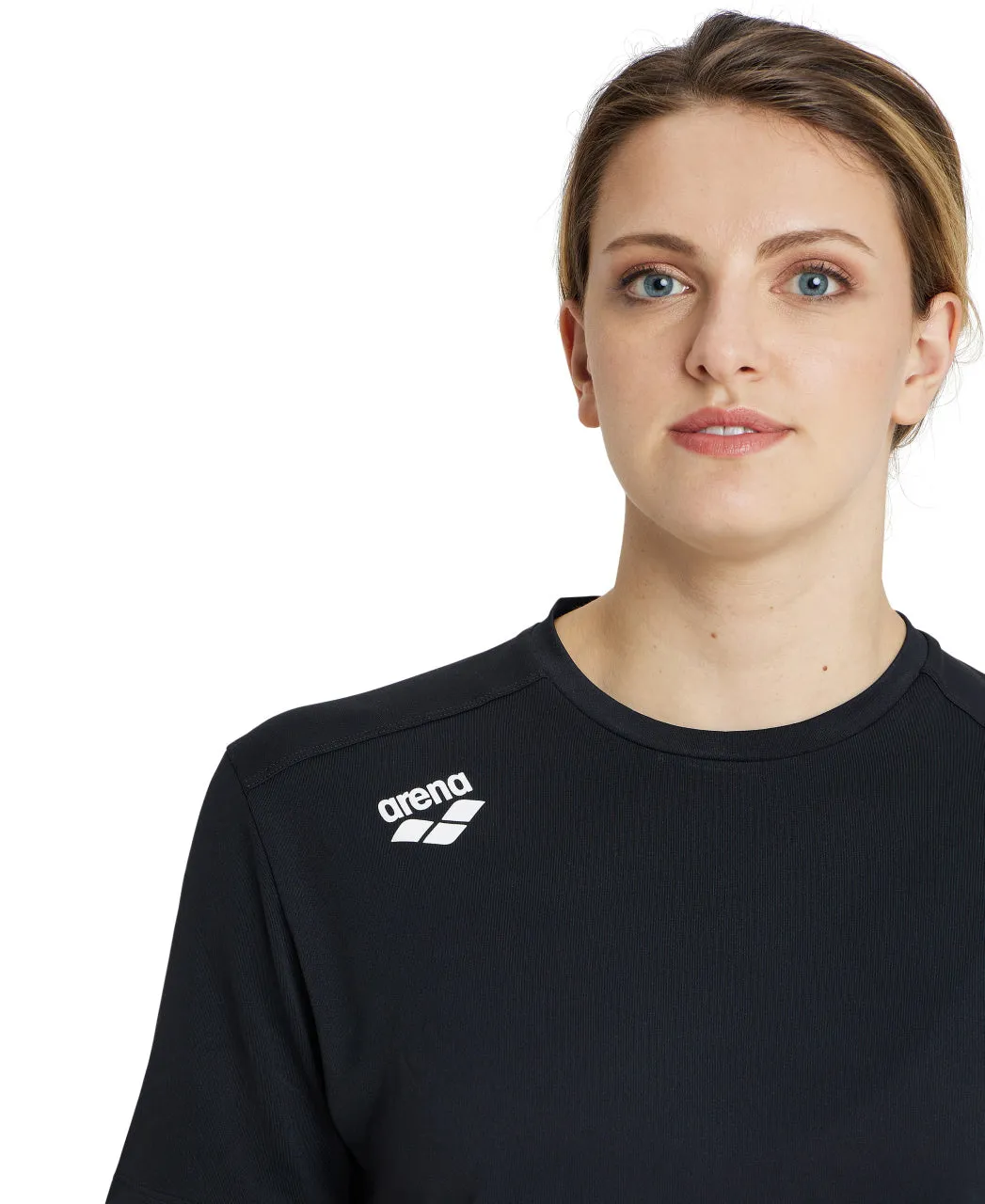 Arena Team Unisex Solid T-Shirt - Black