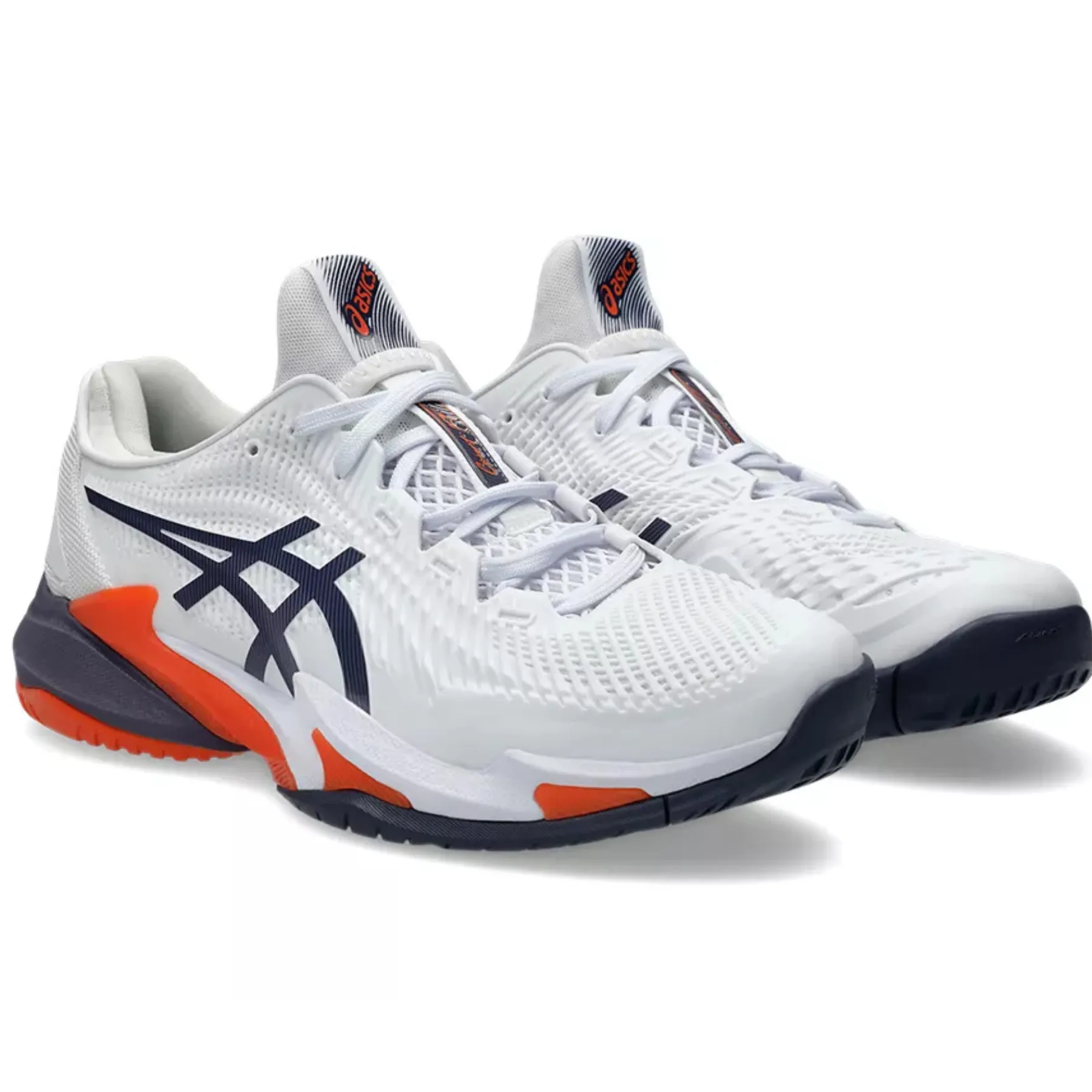 Asics Court FF 3 Mens  Tennis Shoes - White/Greyish Purple