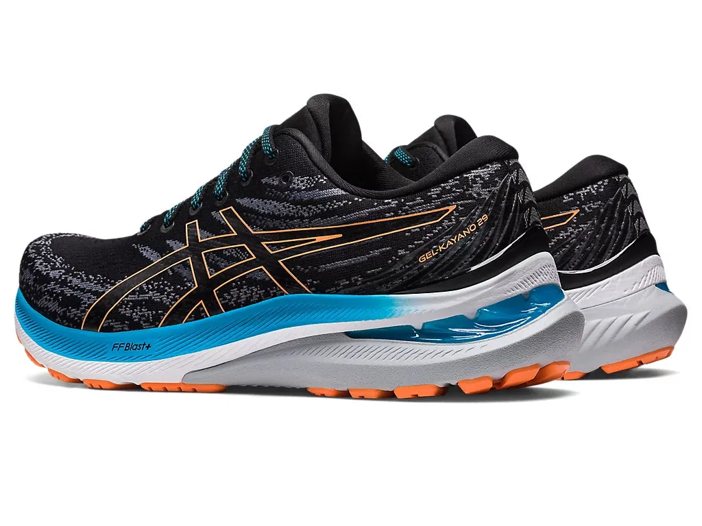 Asics Gel-Kayano 29 Men's Running Shoe - Black/Sun Peach