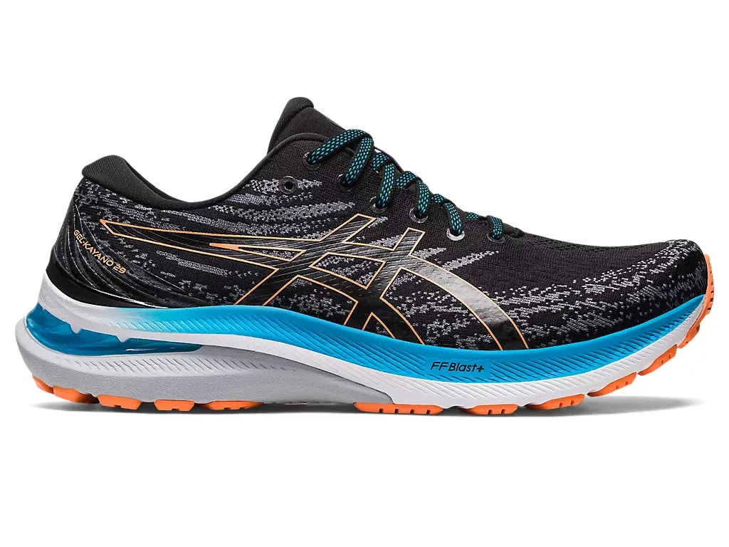 Asics Gel-Kayano 29 Men's Running Shoe - Black/Sun Peach