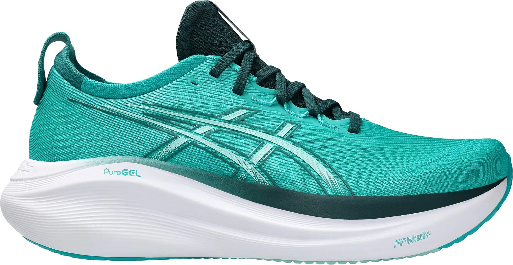 Asics Gel Nimbus 27 Mens Running Shoes - Green