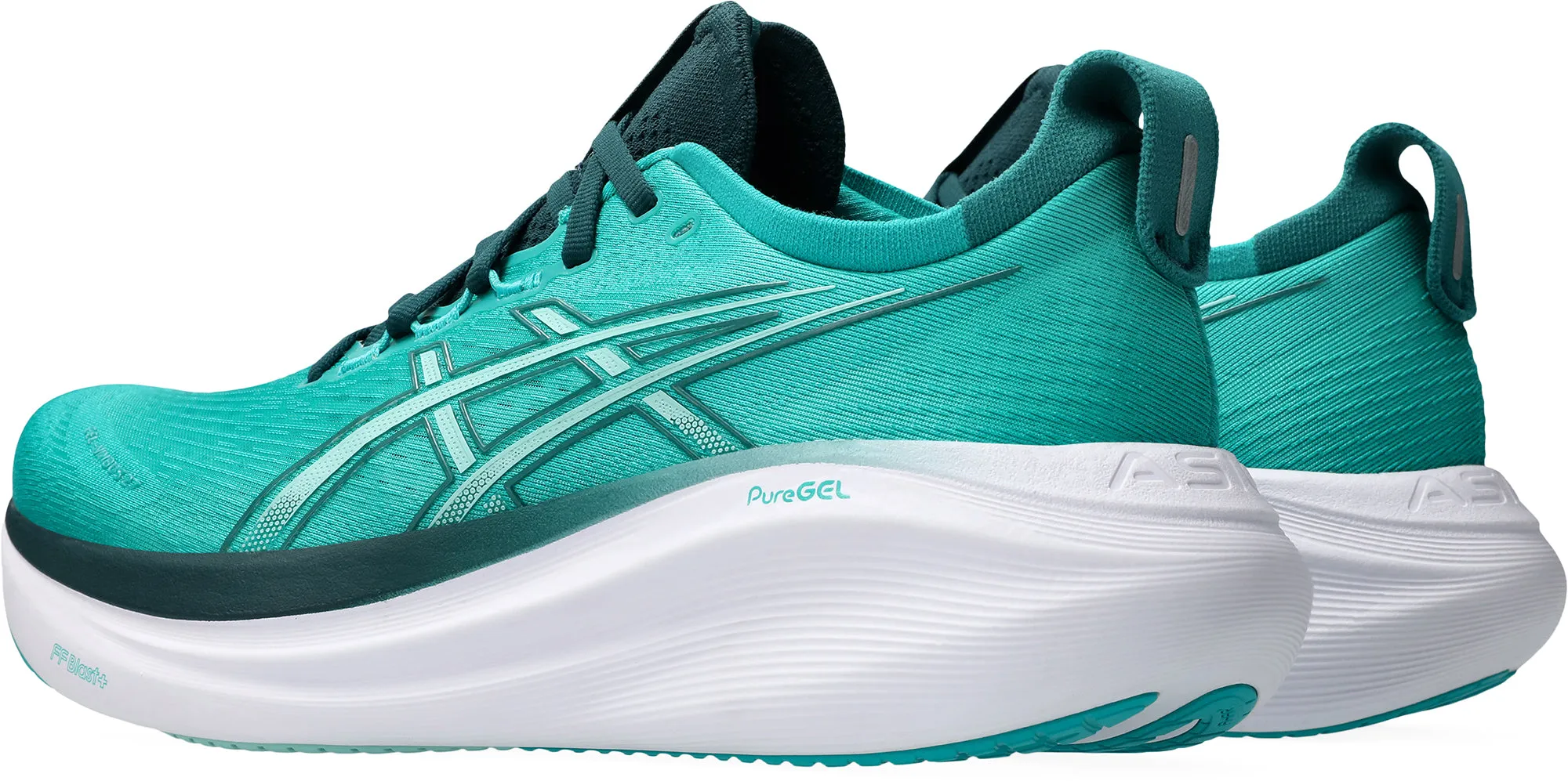 Asics Gel Nimbus 27 Mens Running Shoes - Green