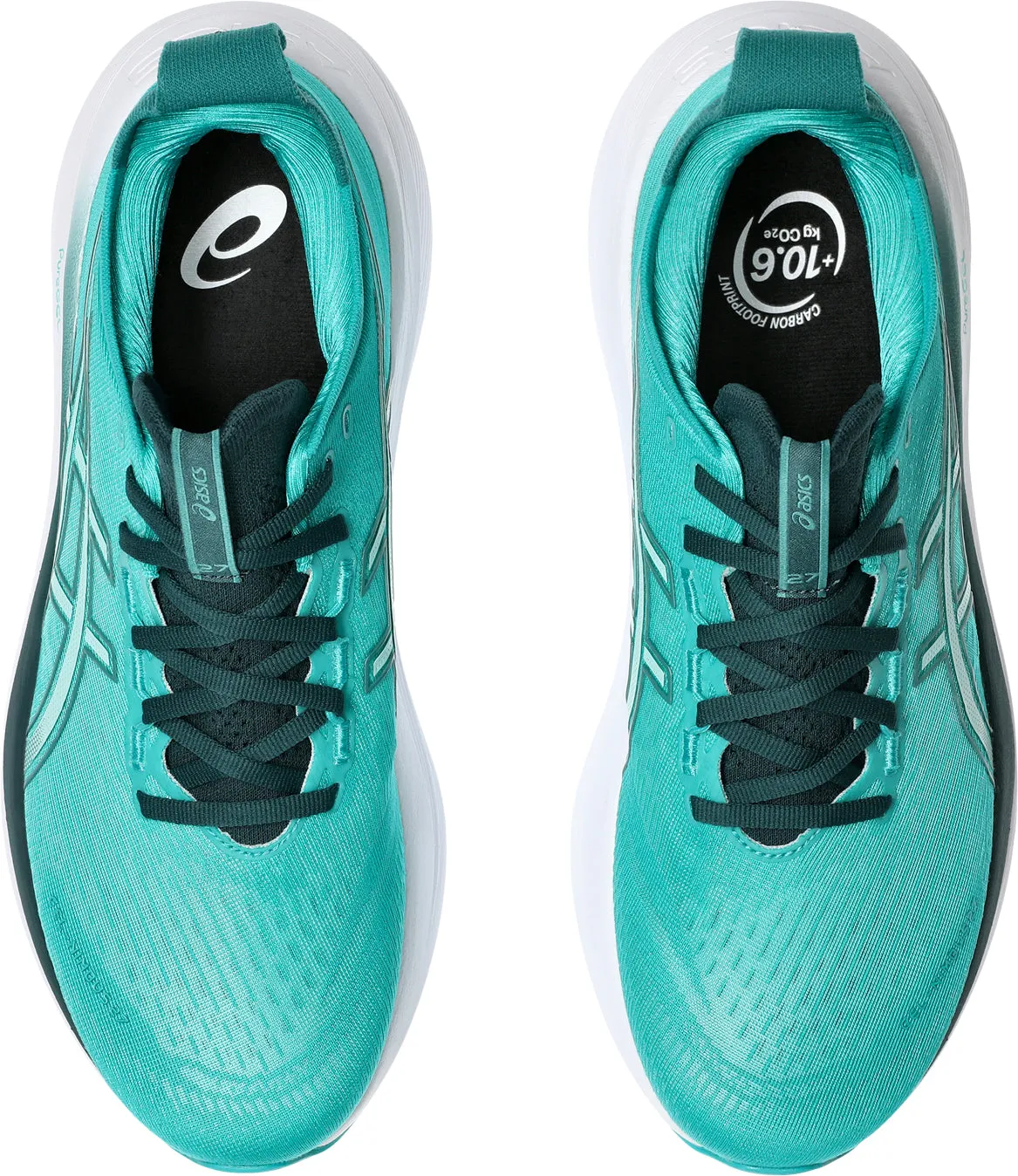 Asics Gel Nimbus 27 Mens Running Shoes - Green