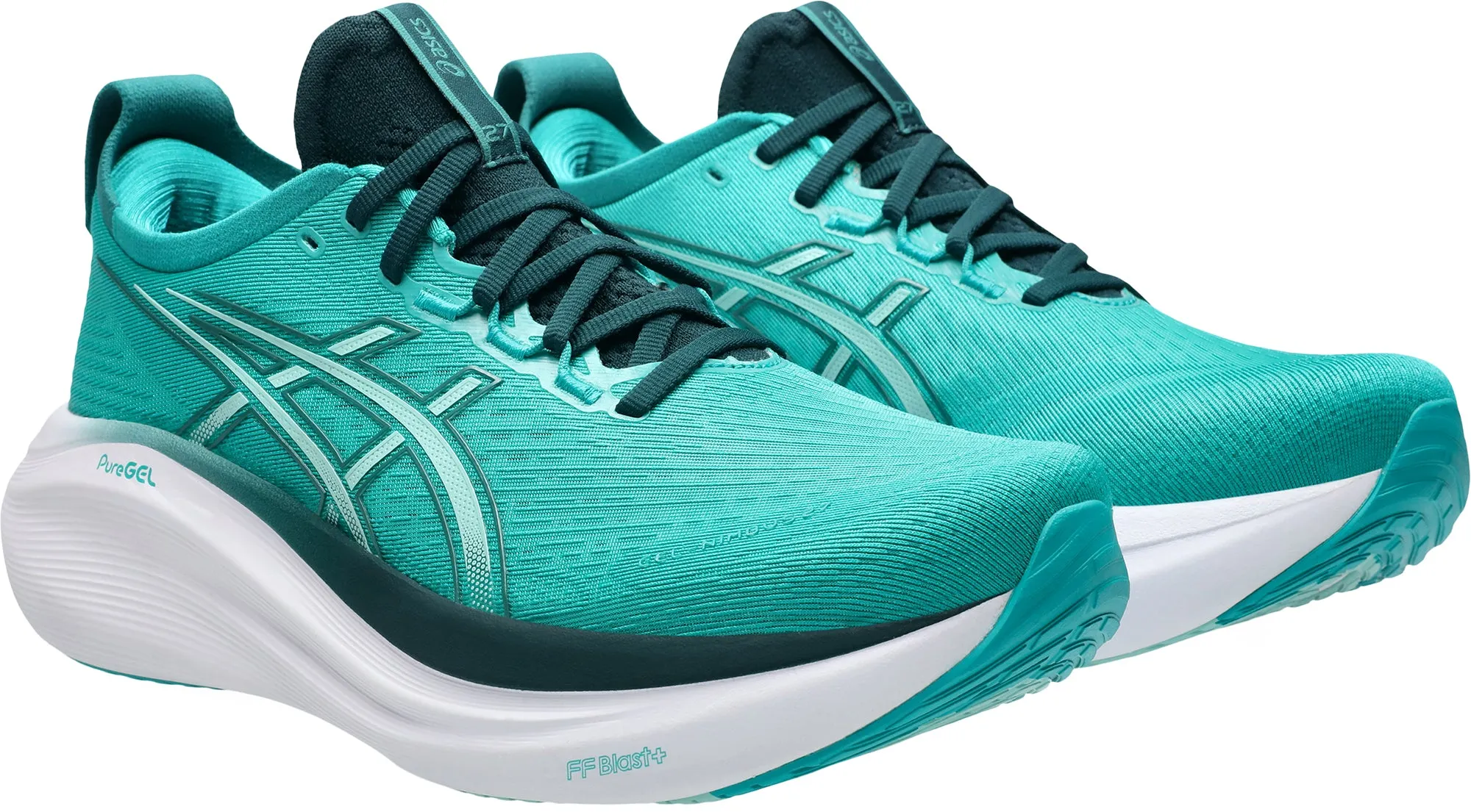 Asics Gel Nimbus 27 Mens Running Shoes - Green