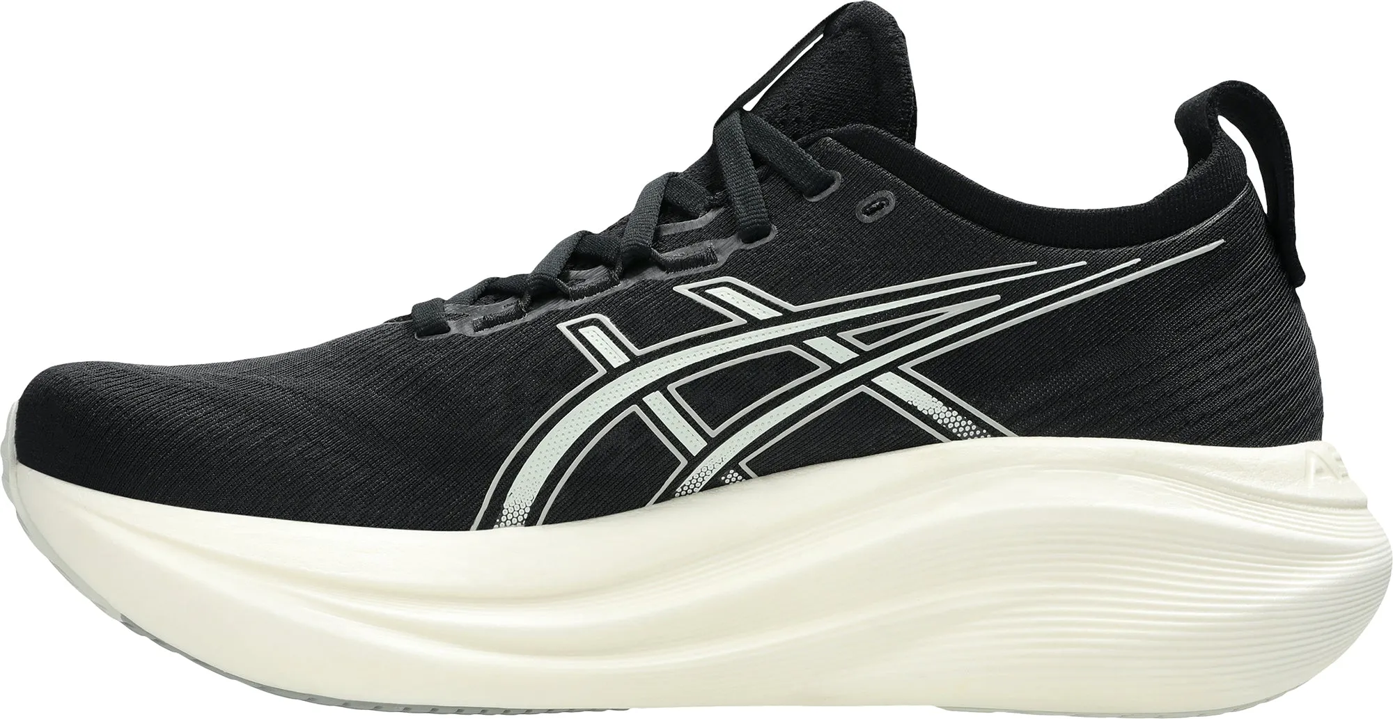 Asics Gel Nimbus 27 WIDE FIT Mens Running Shoes - Black