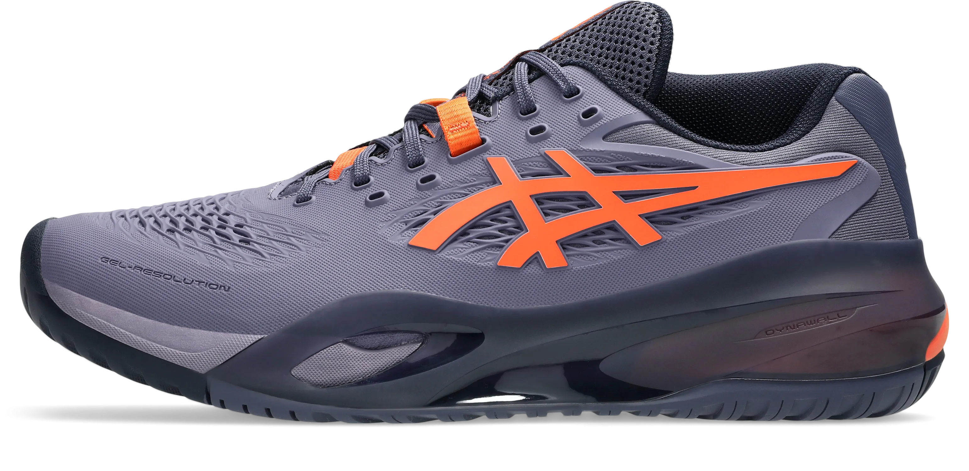 Asics Gel-Resolution X Mens Wide (2E) Greyish Purple/Nova Orange