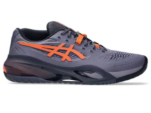Asics Men's GEL-RESOLUTION X Tennis Shoes in Greyish Purple/Nova Orange