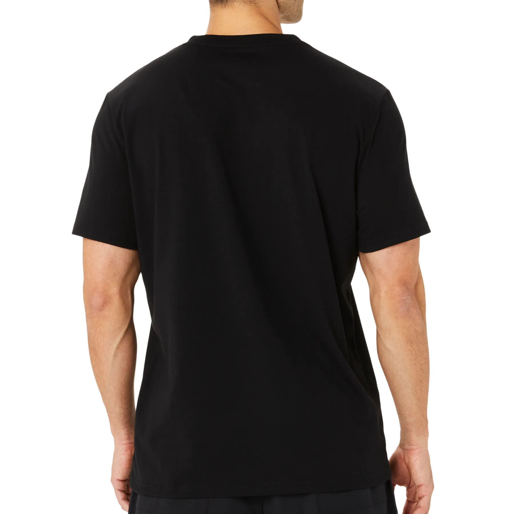 Asics Seasonal Logo Graphic Short Sleeve  Men Tennis Top - Performance Black