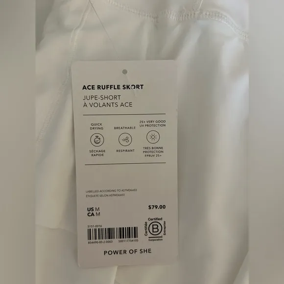 Athleta Ace Ruffle Skort Medium
