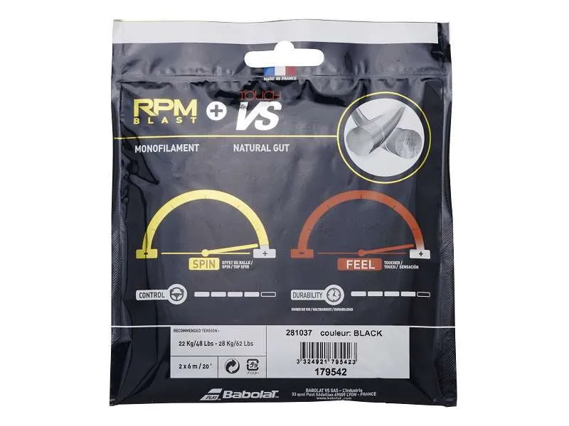 Babolat RPM Blast 17   Touch VS 16 Hybrid Tennis Strings