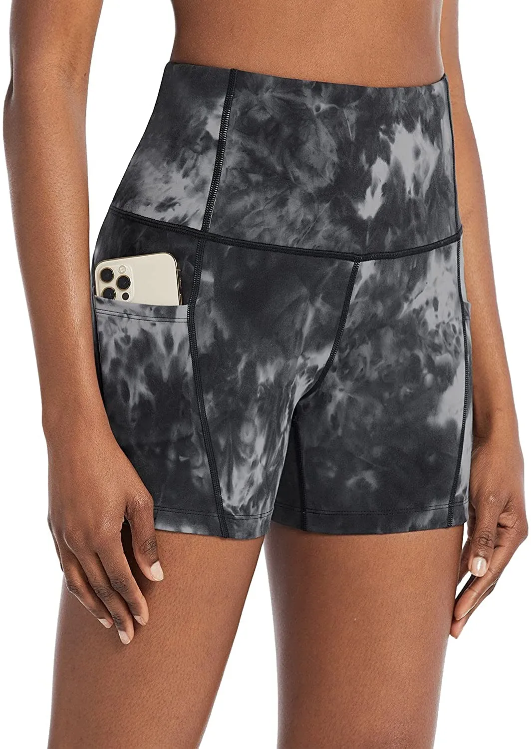 BALEAF Women's 8"/ 7"/ 5" High Waist Biker Shorts Workout Yoga Running Gym Compression Spandex Shorts Side Pockets