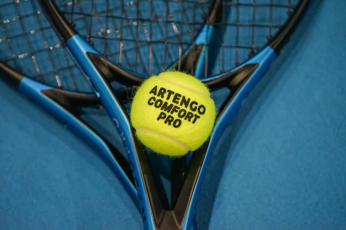 Balle de tennis polyvalente - ARTENGO Comfort Pro * 4 JAUNE