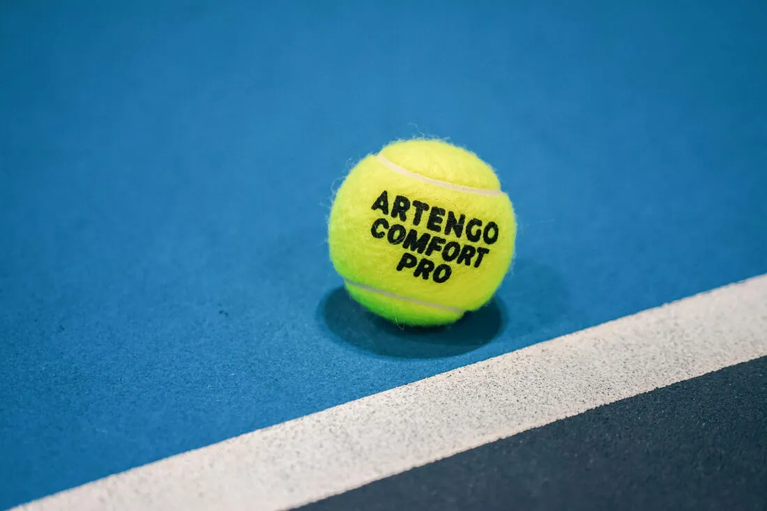 Balle de tennis polyvalente - ARTENGO Comfort Pro * 4 JAUNE