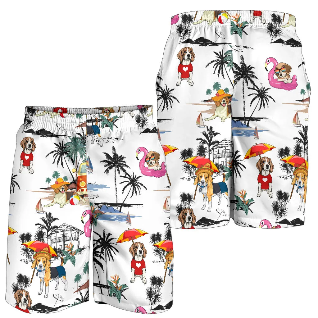 Beagle-Summer Beach Mens Shorts