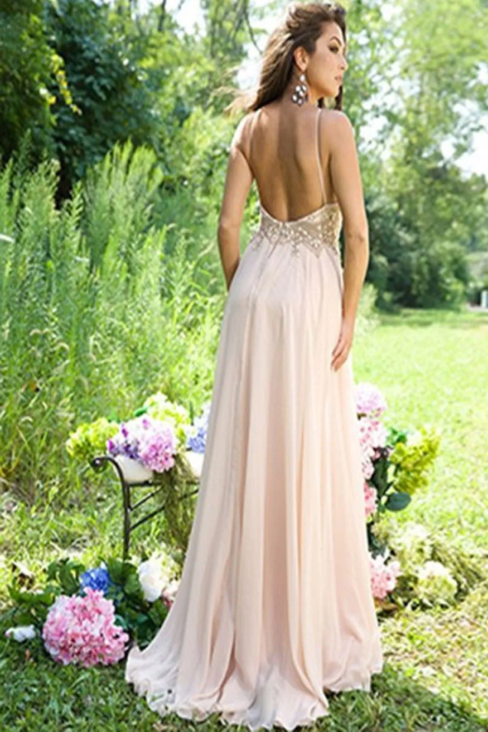 Beautiful Cowl Neck Hi-Low Red Simple Bridesmaid Dress with Ruched OKR87