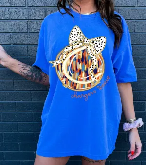 Bella or Comfort Colors Chargers Tennis Shirt/ Southaven Chargers Tennis Mom Tee