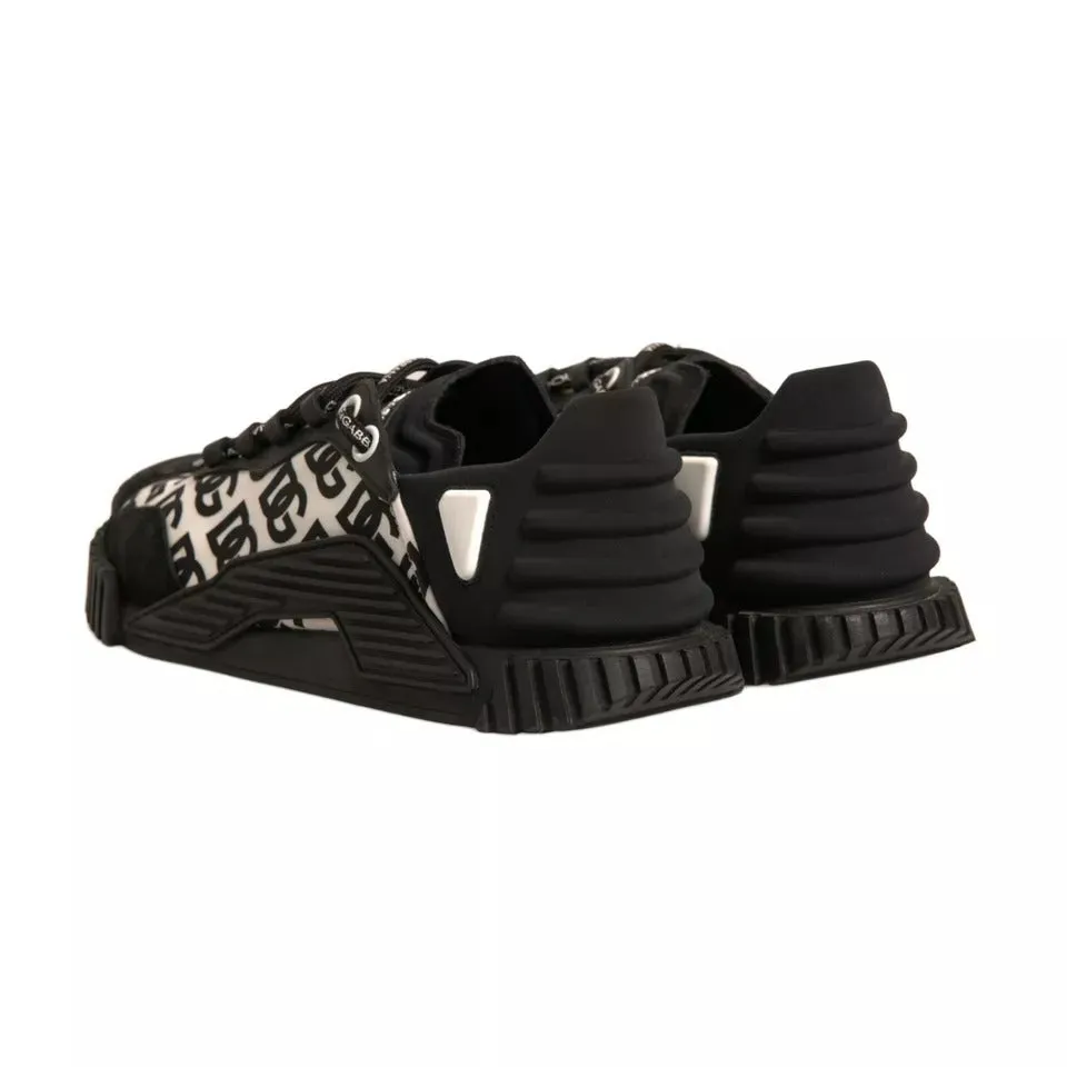 Black Logo Lace Up Low Top NS1 Sneakers Shoes