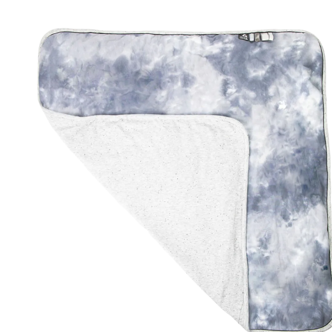Blue Tie Dye Summer Blanket