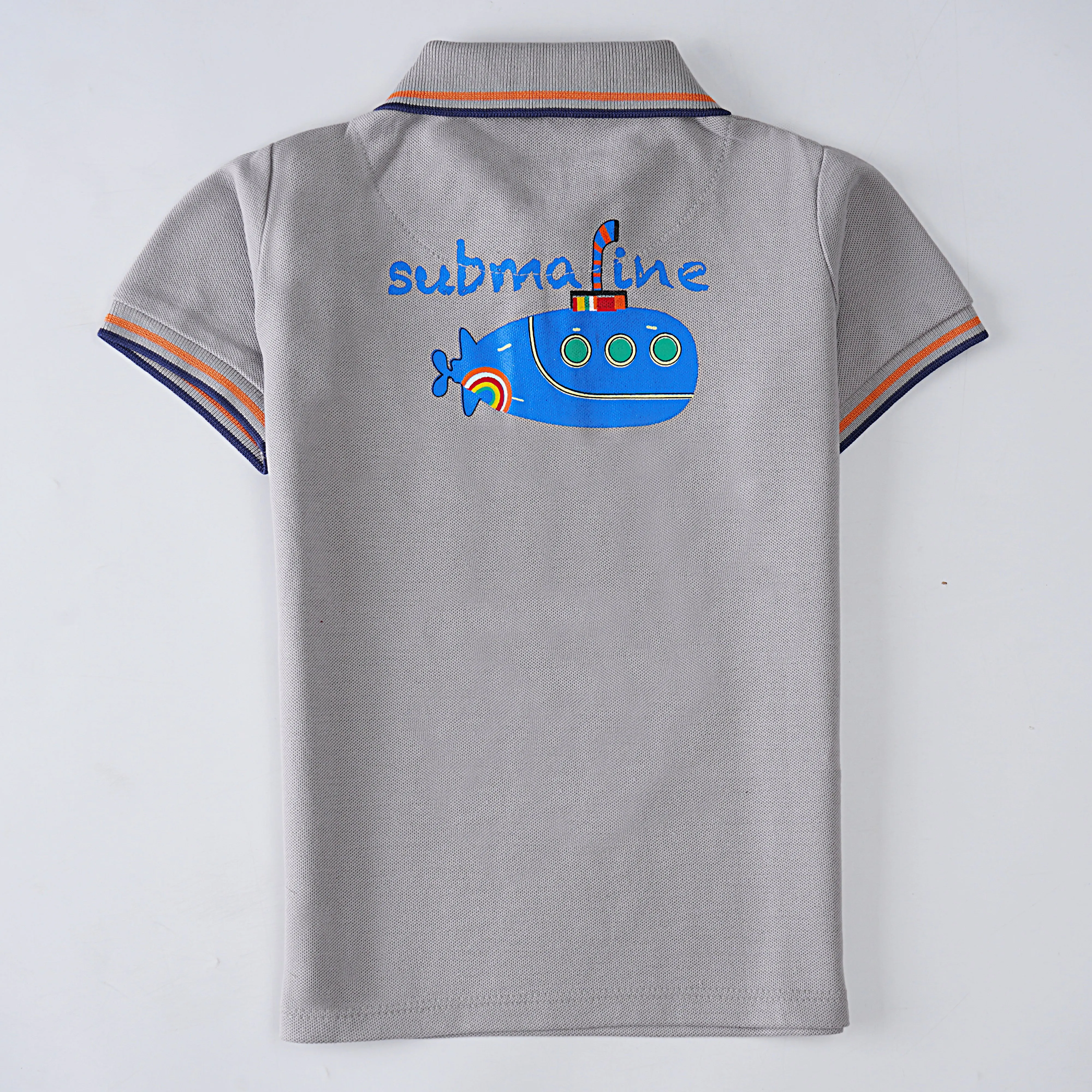 Boys Half Sleeves Polo T-Shirt (Submarine)