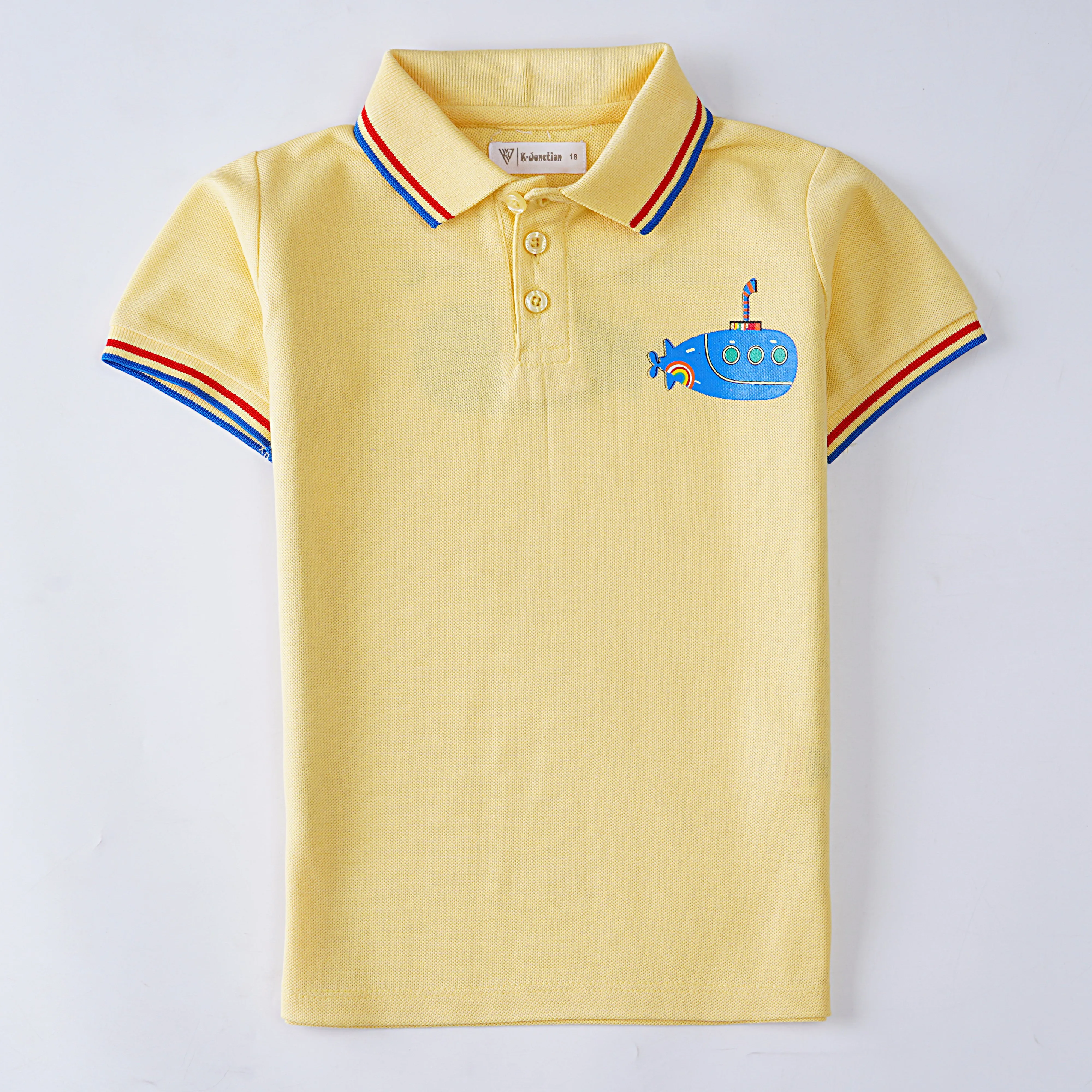 Boys Half Sleeves Polo T-Shirt (Submarine)