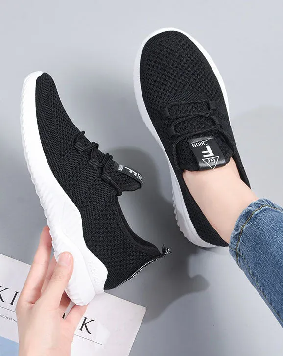 Breathable and Lightweight Minimalist Slip-On Sneakers for Women
