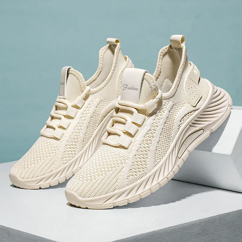 Breathable and Lightweight Minimalist Slip-On Sneakers for Women