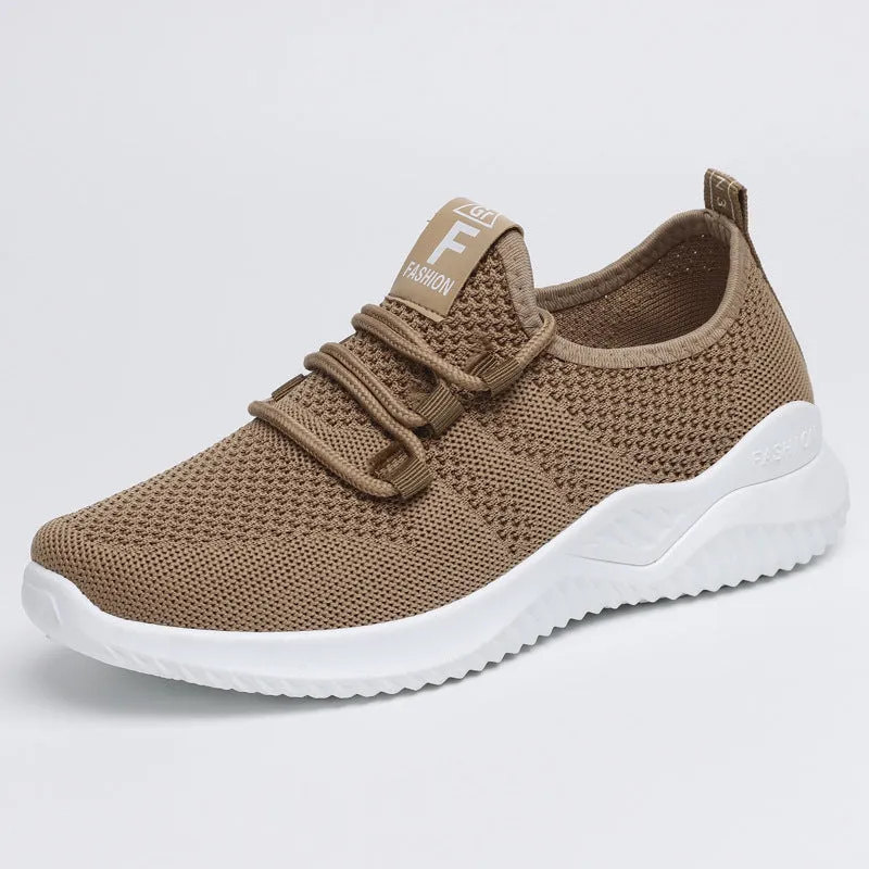 Breathable and Lightweight Minimalist Slip-On Sneakers for Women