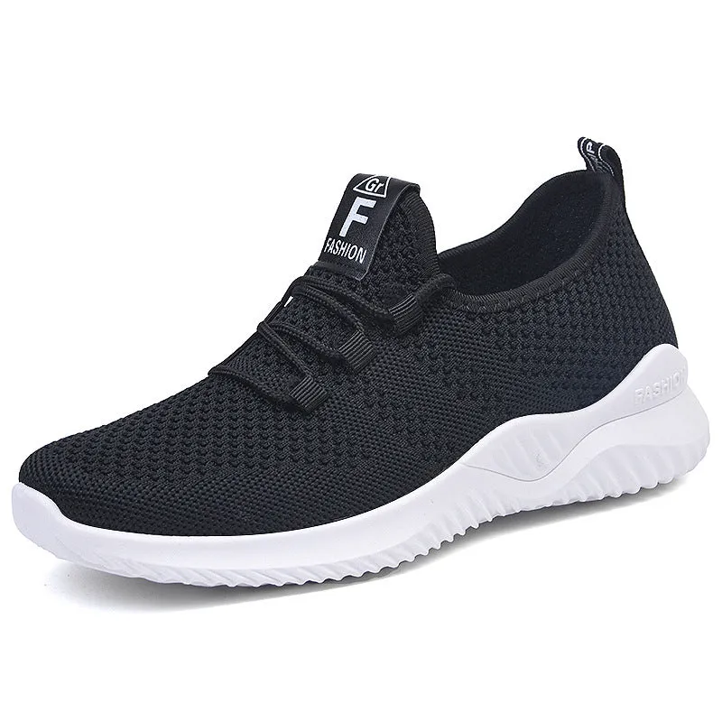 Breathable and Lightweight Minimalist Slip-On Sneakers for Women