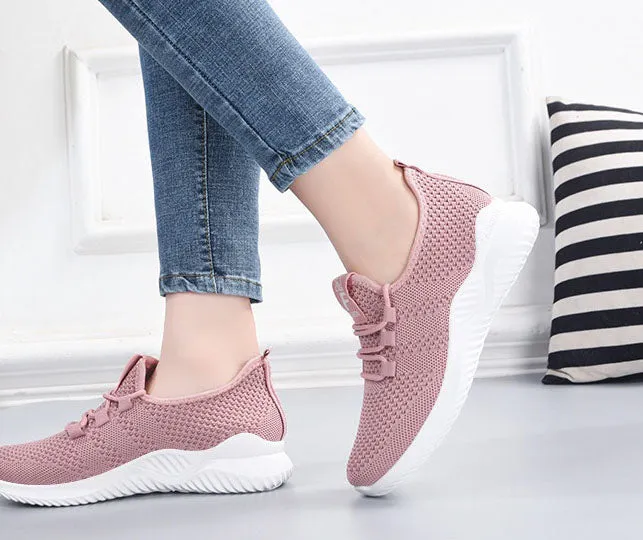 Breathable and Lightweight Minimalist Slip-On Sneakers for Women