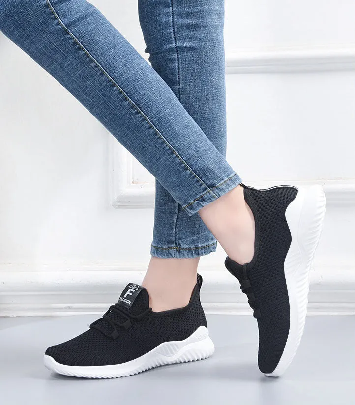 Breathable and Lightweight Minimalist Slip-On Sneakers for Women