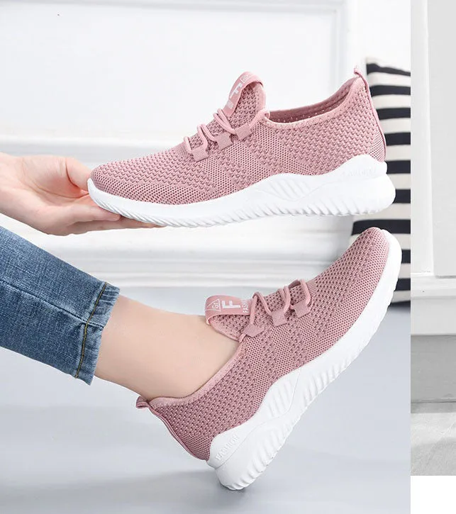 Breathable and Lightweight Minimalist Slip-On Sneakers for Women