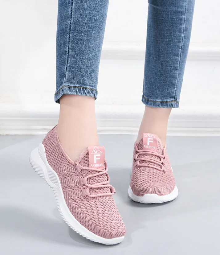 Breathable and Lightweight Minimalist Slip-On Sneakers for Women