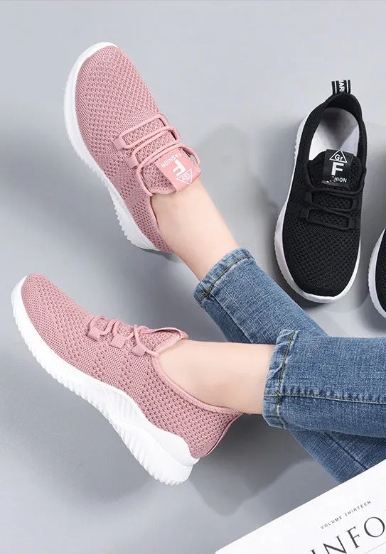 Breathable and Lightweight Minimalist Slip-On Sneakers for Women