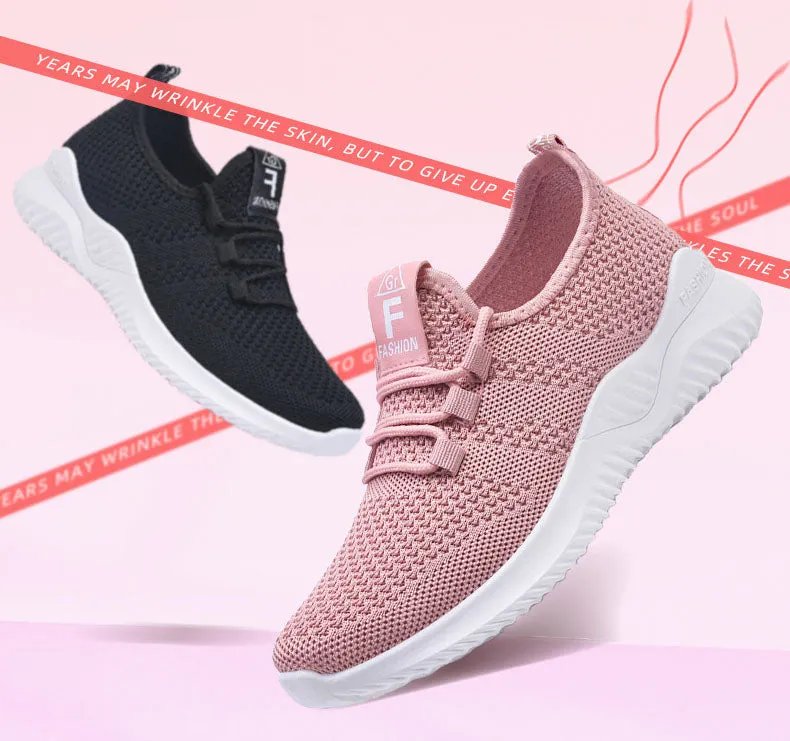 Breathable and Lightweight Minimalist Slip-On Sneakers for Women