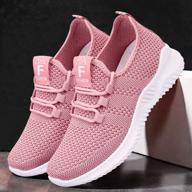 Breathable and Lightweight Minimalist Slip-On Sneakers for Women