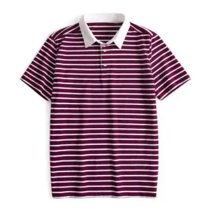 Breathable Business Casual Striped Golf Shirt