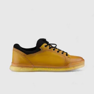 Bulletti Lace Up Sneaker Yellow 17374