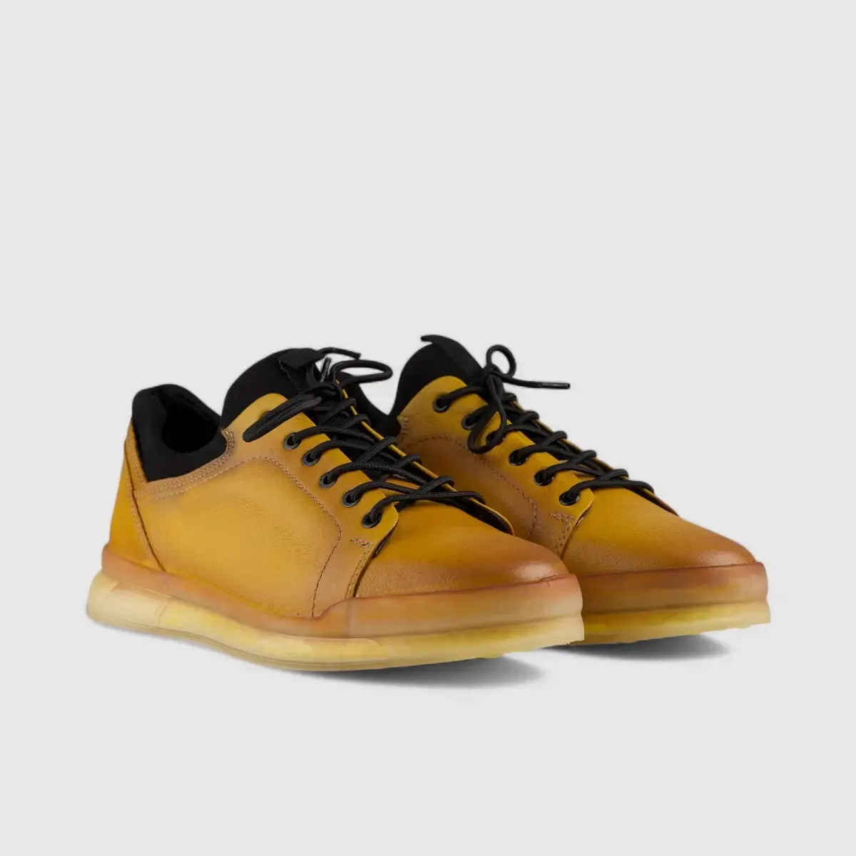 Bulletti Lace Up Sneaker Yellow 17374