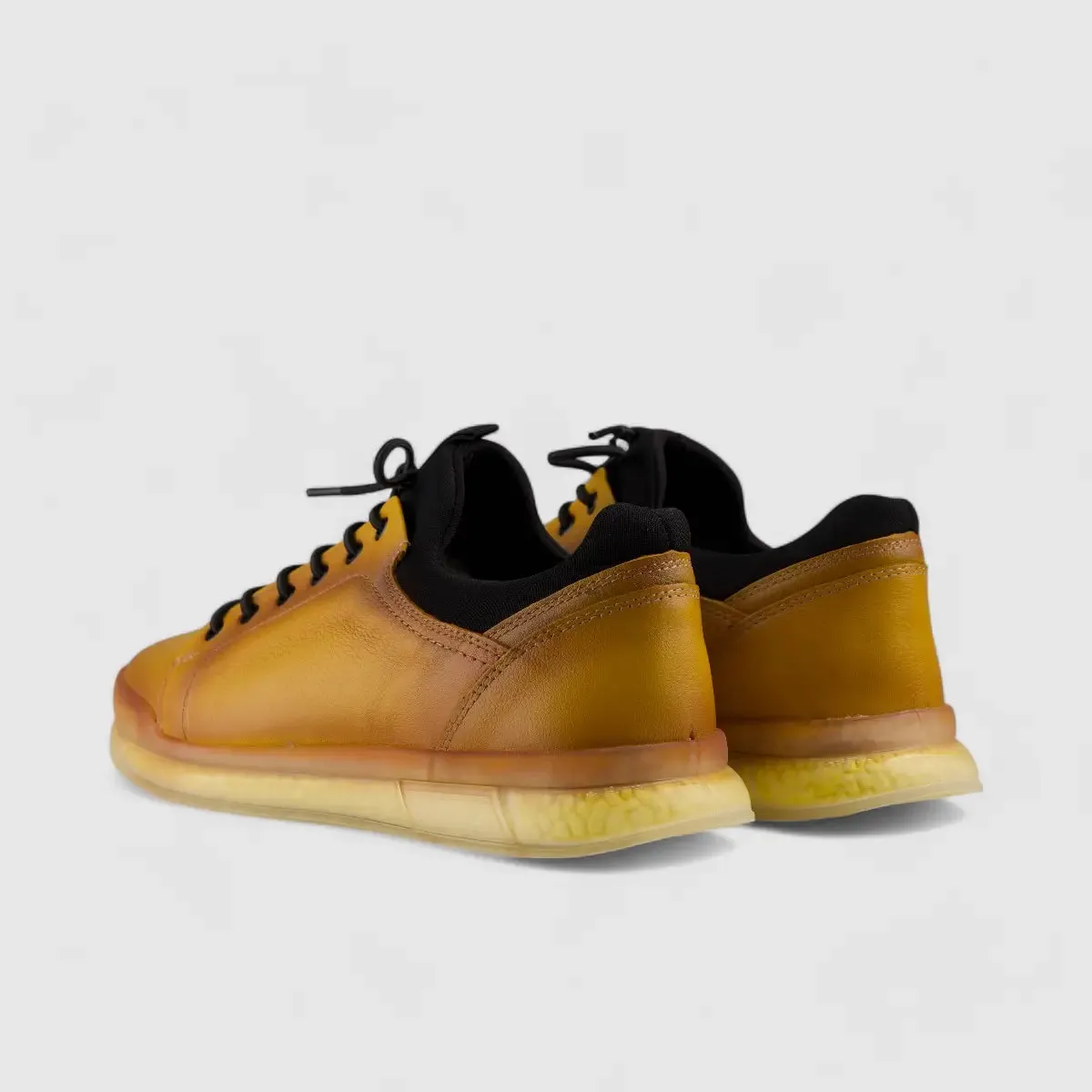 Bulletti Lace Up Sneaker Yellow 17374