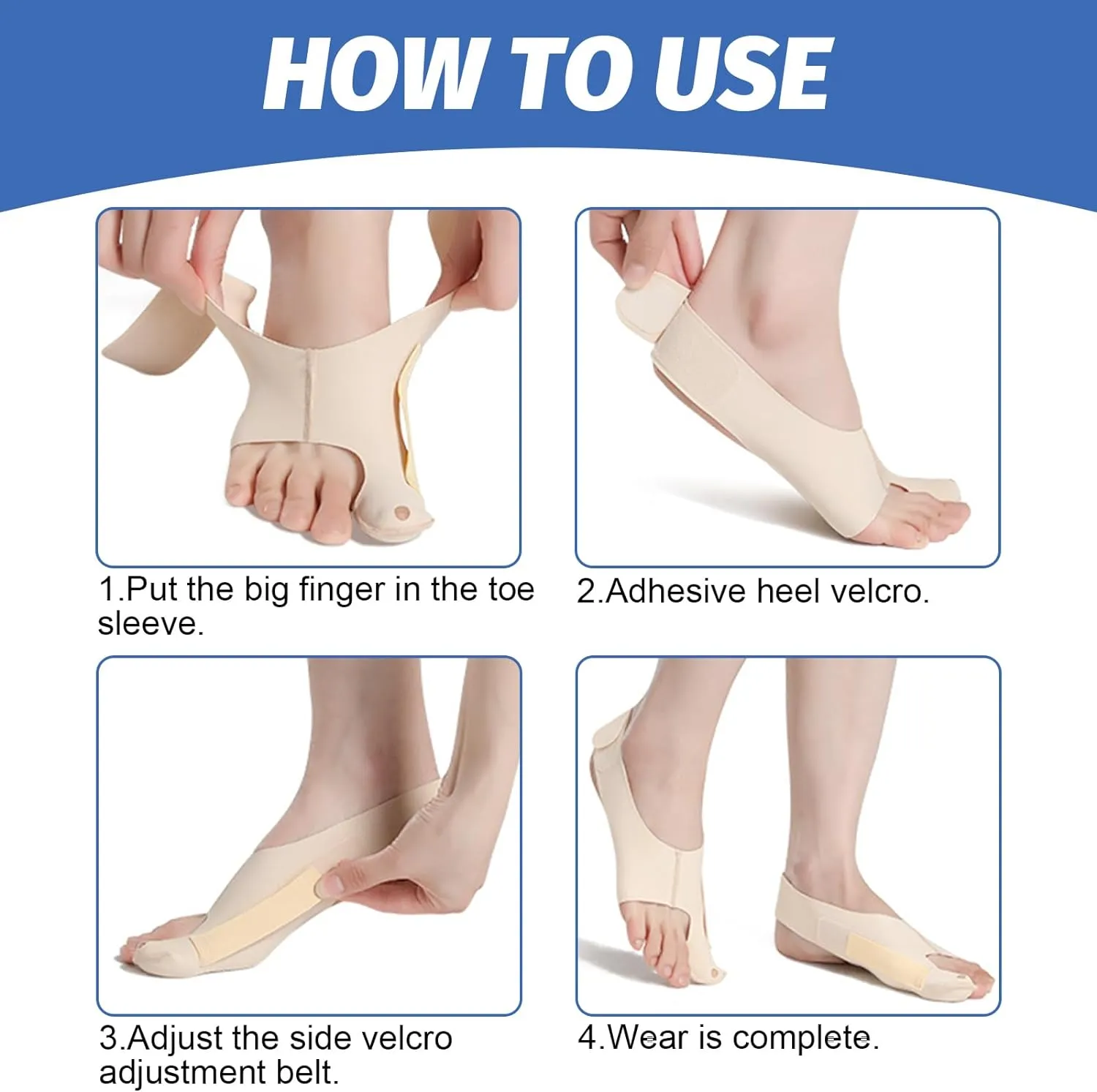 Bunion Corrector Hallux Valgus Socks Right Size(40-44)