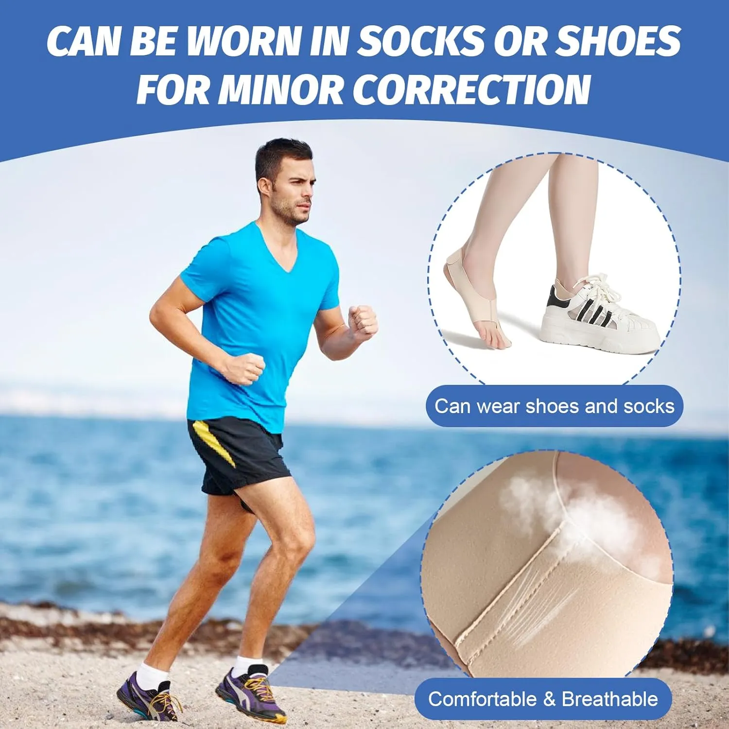 Bunion Corrector Hallux Valgus Socks Right Size(40-44)