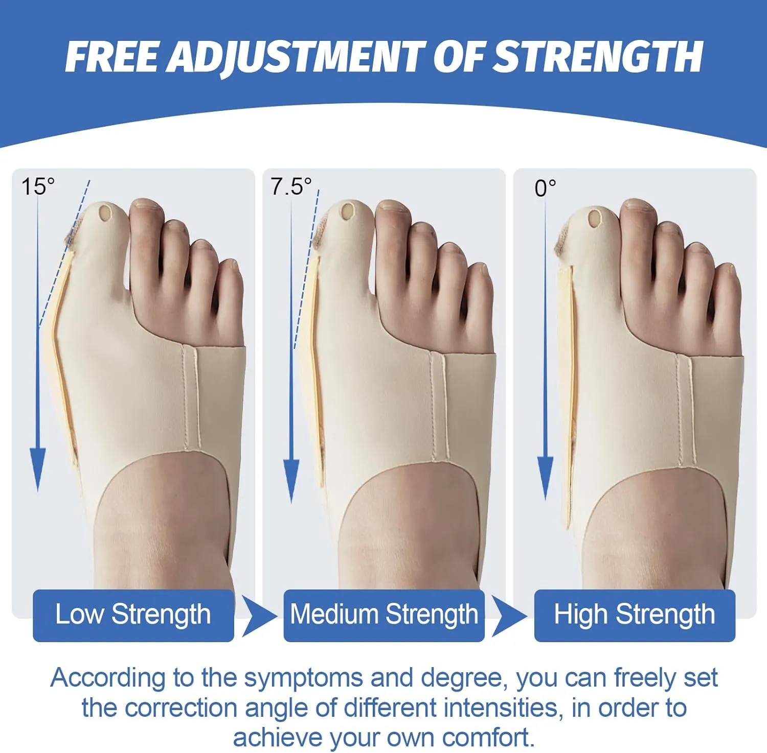 Bunion Corrector Hallux Valgus Socks Right Size(40-44)
