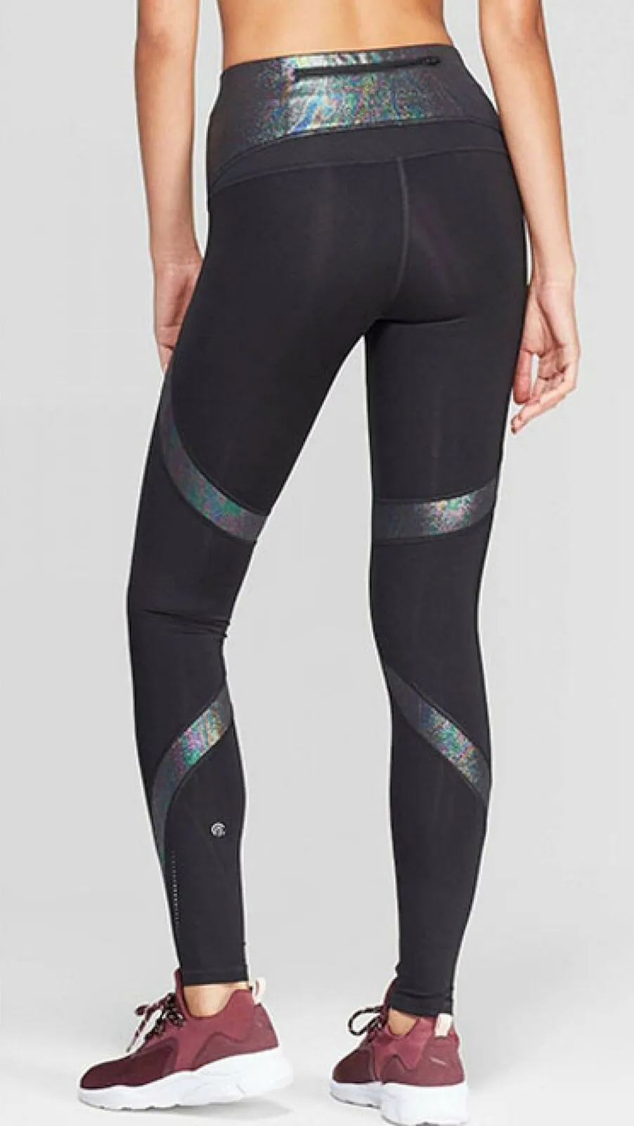 C9 Champion Women's Iridescent Print Running Mid-Rise Leggings