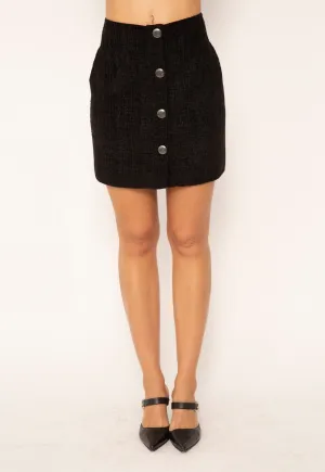 Calla Velvet Tweed Skirt
