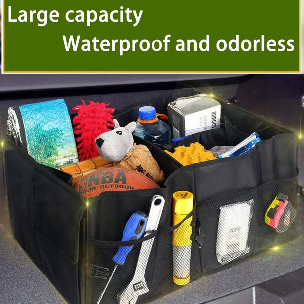 Car Trunk Organizer, Custom-Fit For Ford Mustang, Foldable Car Trunk Storage Box, Storage Bag, Waterproof, Dust-proof, Stain-Resistant, Car Accessories WAFM229
