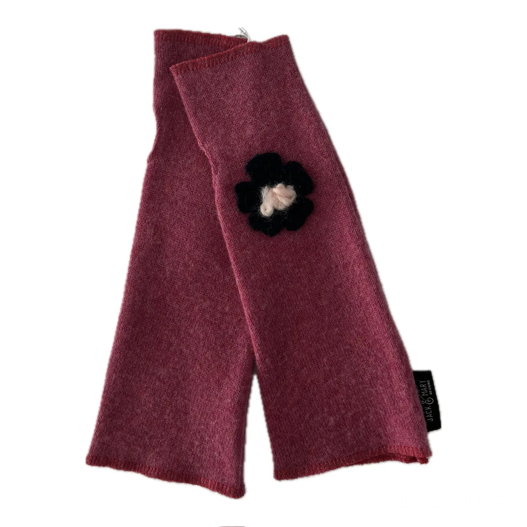 Cashmere Fit & Flare Fingerless - Dusty Rose - 06