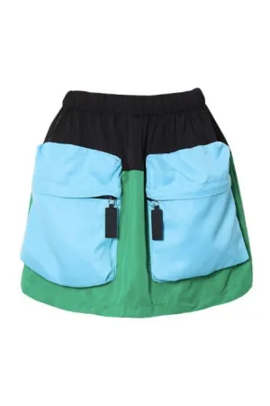 Casual elastic waist skirt