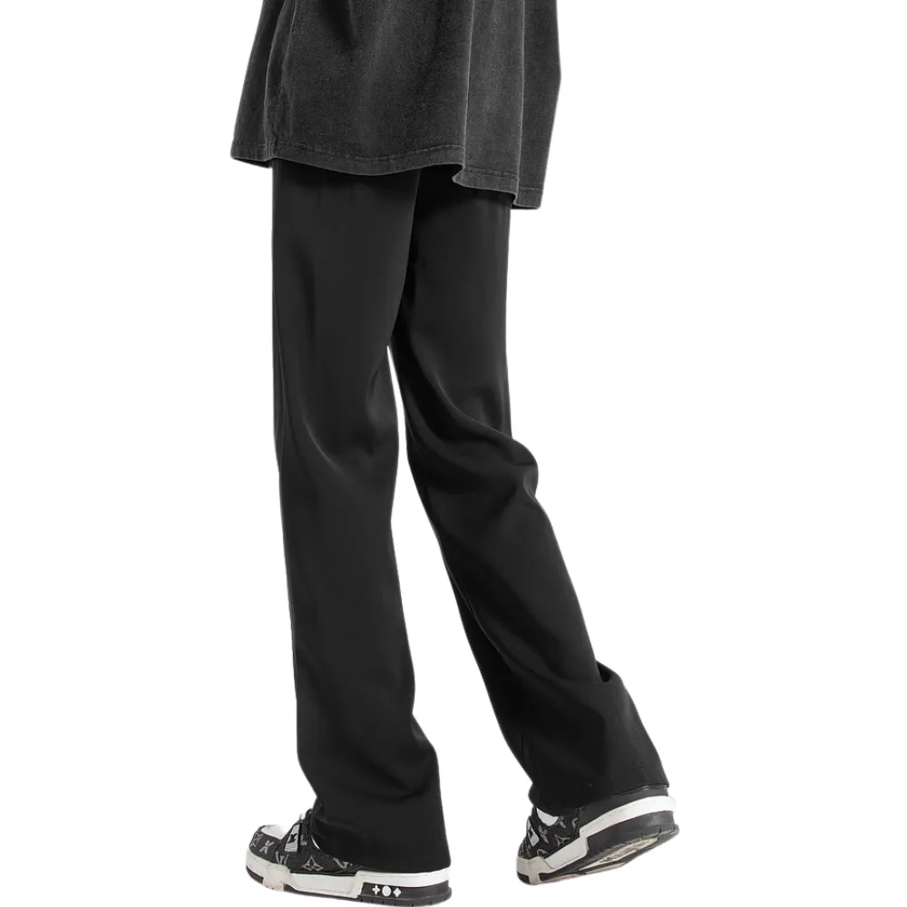 Casual Solid Color Drawstring Sweatpants